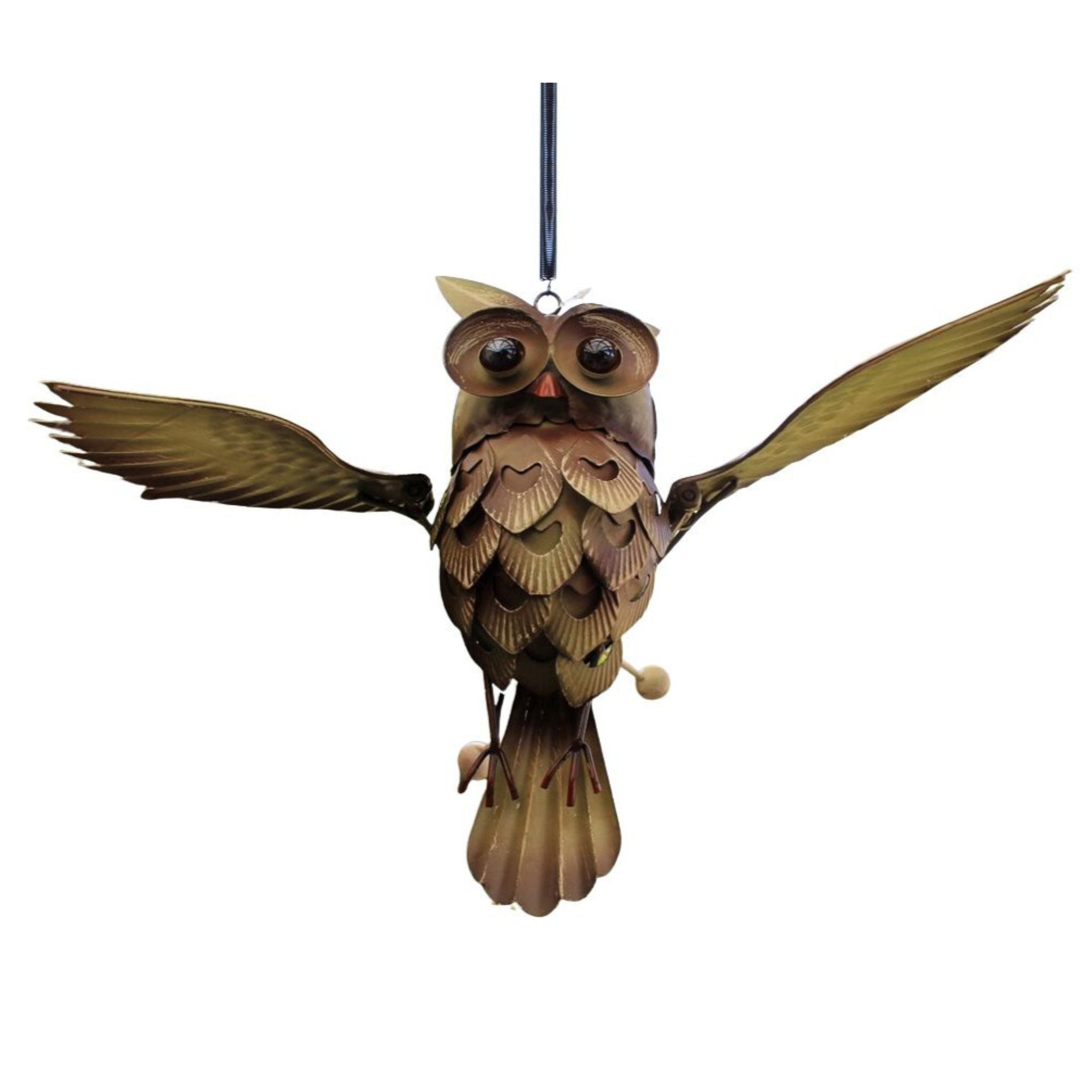 Eule fliegend Hängedeko Gartenfigur