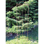 Rankgitter Metall rostfarben H150 x B37 cm – dekorative Kletterhilfe
