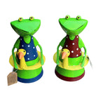 Zaunhocker Frosch mit Schwimmring Landhausstil H19 cm