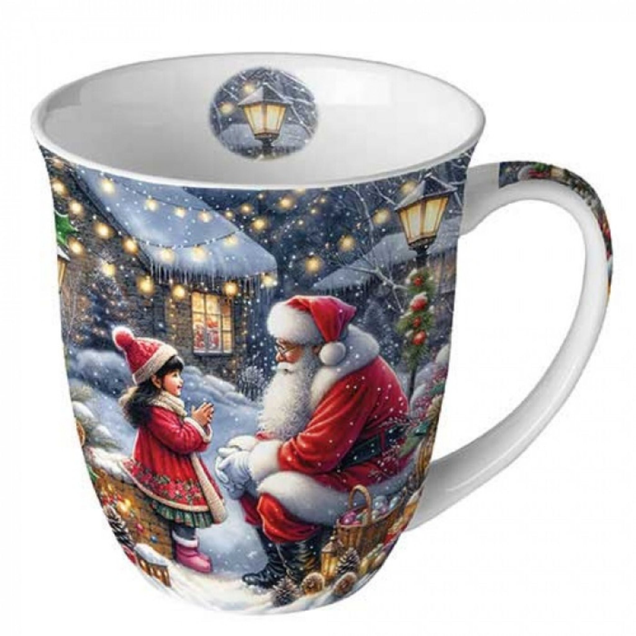 Porzellan Tasse Gespräch mit dem Weihnachtsmann 0,4L