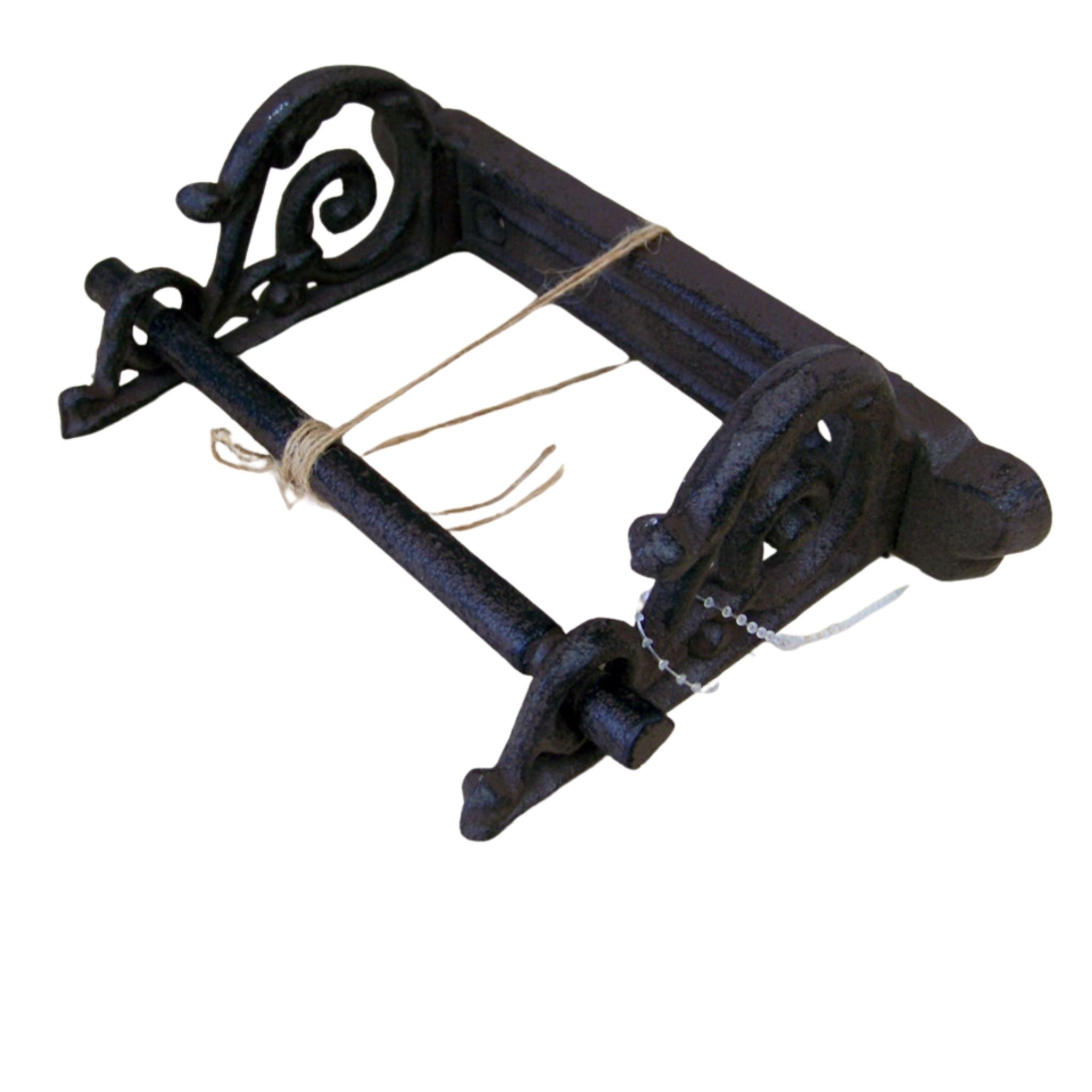 Toilettenpapierhalter Nostalgie braun Gusseisen