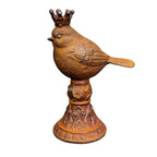 Gartenfigur Edelrost Zaunkönig