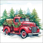 20 Servietten Weihnachts Truck