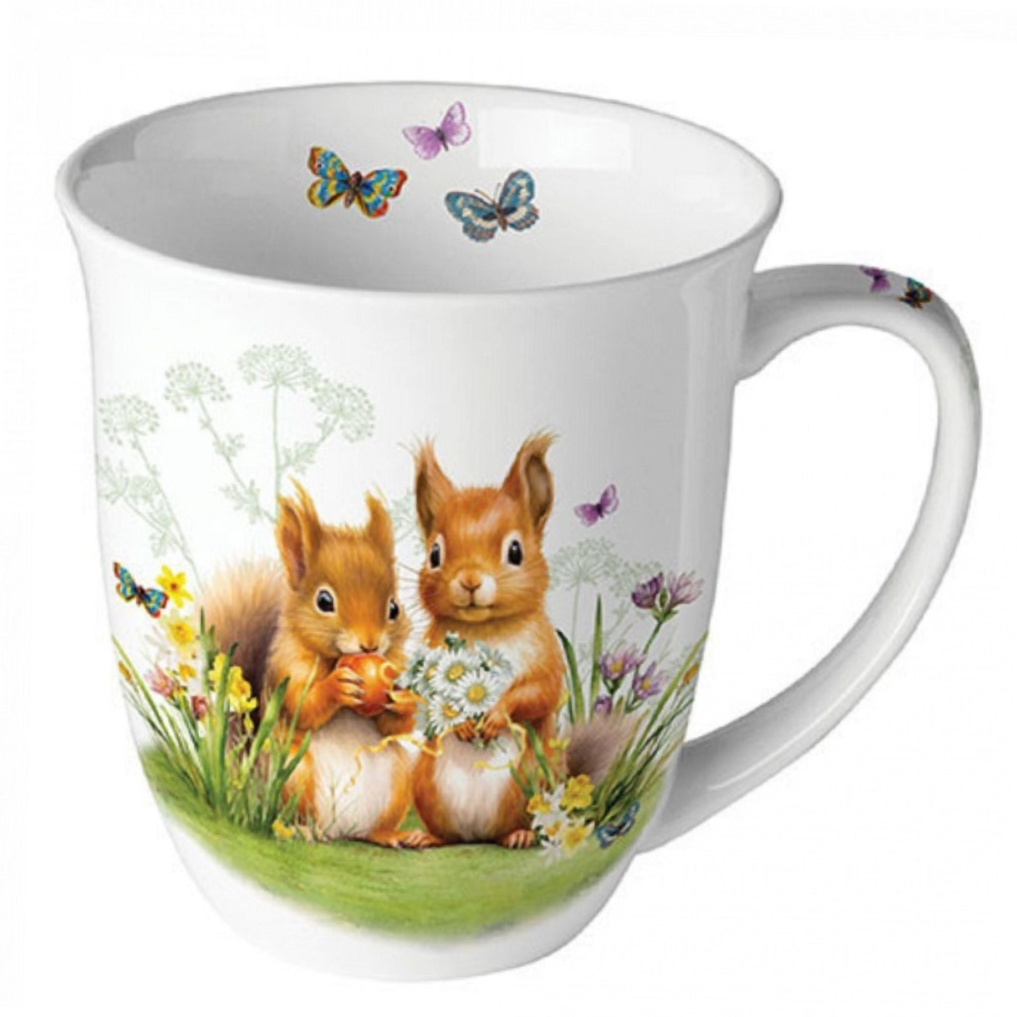 Porzellan Tasse Kleine Eichhörnchen Landhaus 0,4L