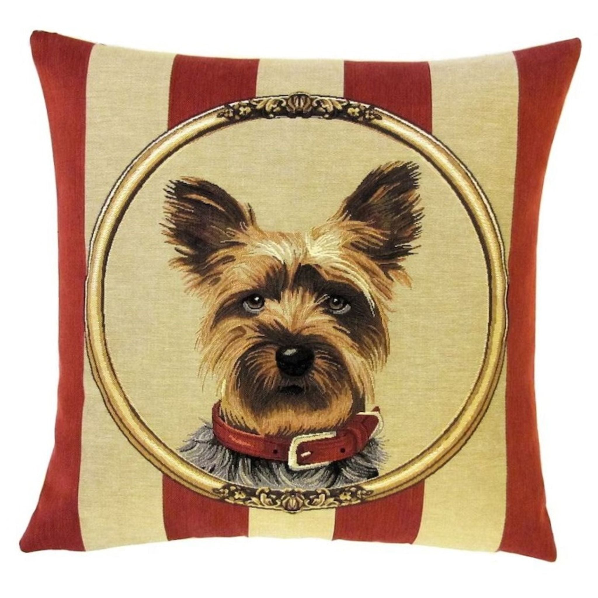 Gobelin Kissen Yorkshire Terrier Sofakissen incl Füllung