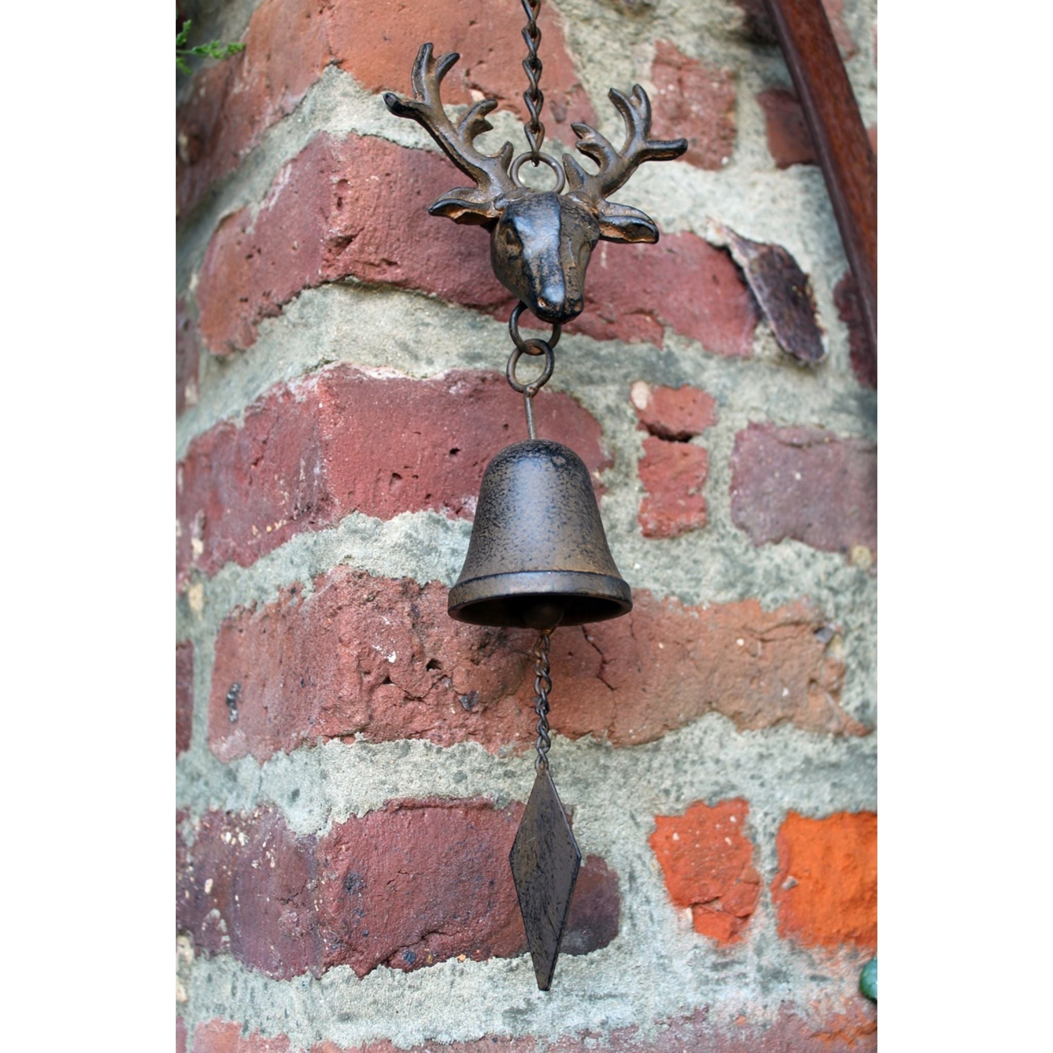 Türglocke Hirsch Nostalgie Geweih Jagd Türdeko Gusseisen