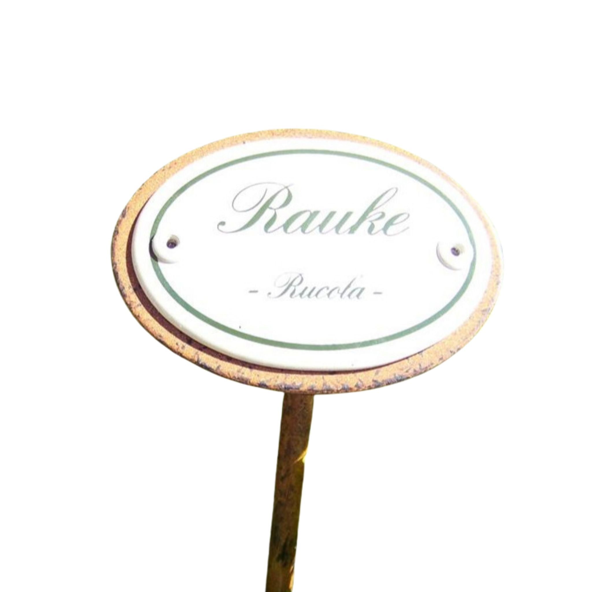 Kräuternamenschild Emaille Kräuterstecker Pflanzenstecker Auswahl treffen