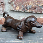 Dekofigur Dackel Gusseisen