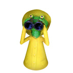 Zaunhocker Regenmantel Frosch Fernglas