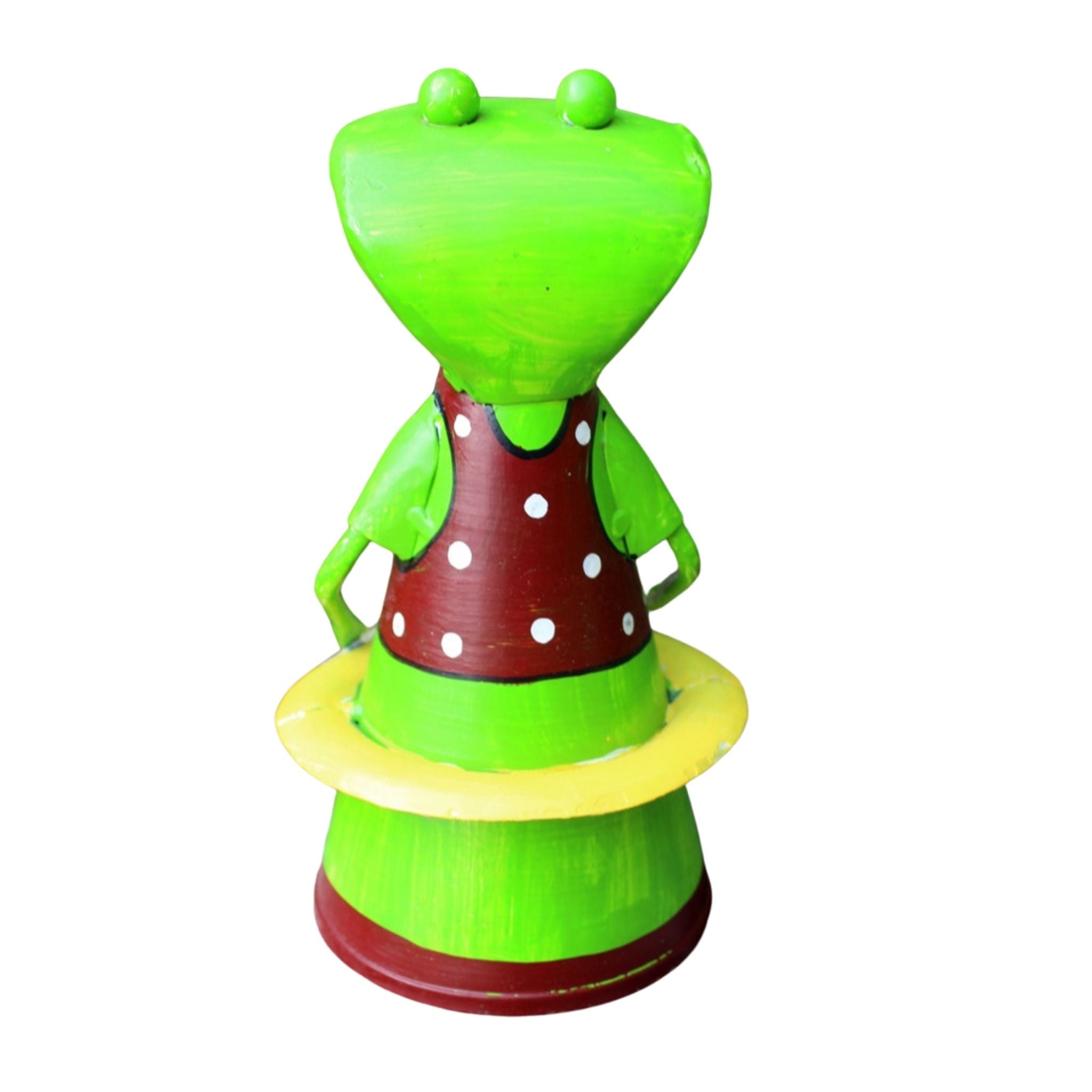 Zaunhocker Frosch mit Schwimmring Landhausstil H19 cm