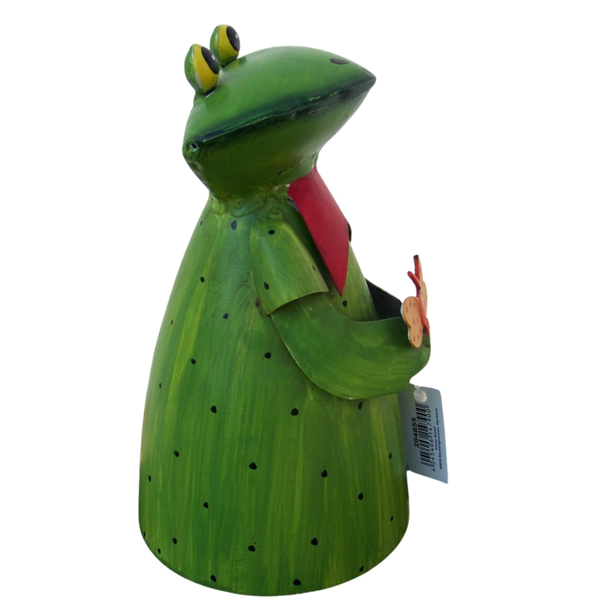 Zaunhocker Frau Frosch Schmetterling