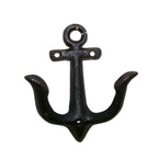 Wandhaken Anker antikschwarz Garderobe maritim H11cm