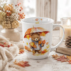 Porzellan Tasse Teddybär mit Regenschirm 0,4L
