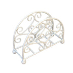 Serviettenhalter Shabby Weiß Metall Rustikal