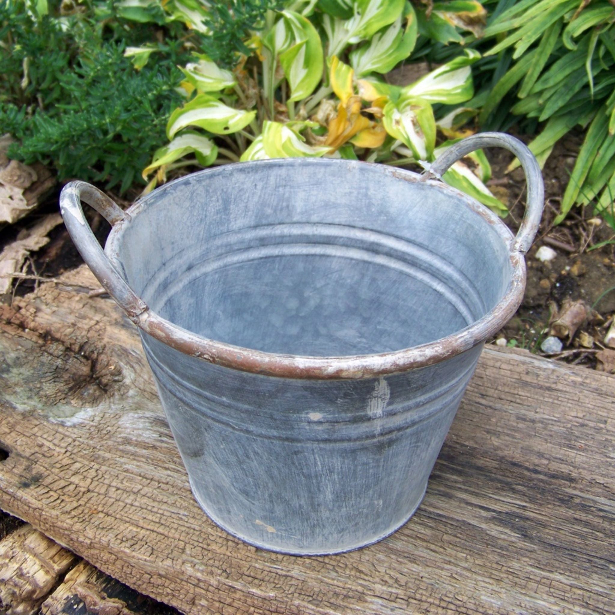 Zink Pflanzkübel Übertopf