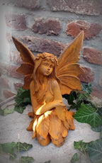 Gartenfigur Elfe knieend