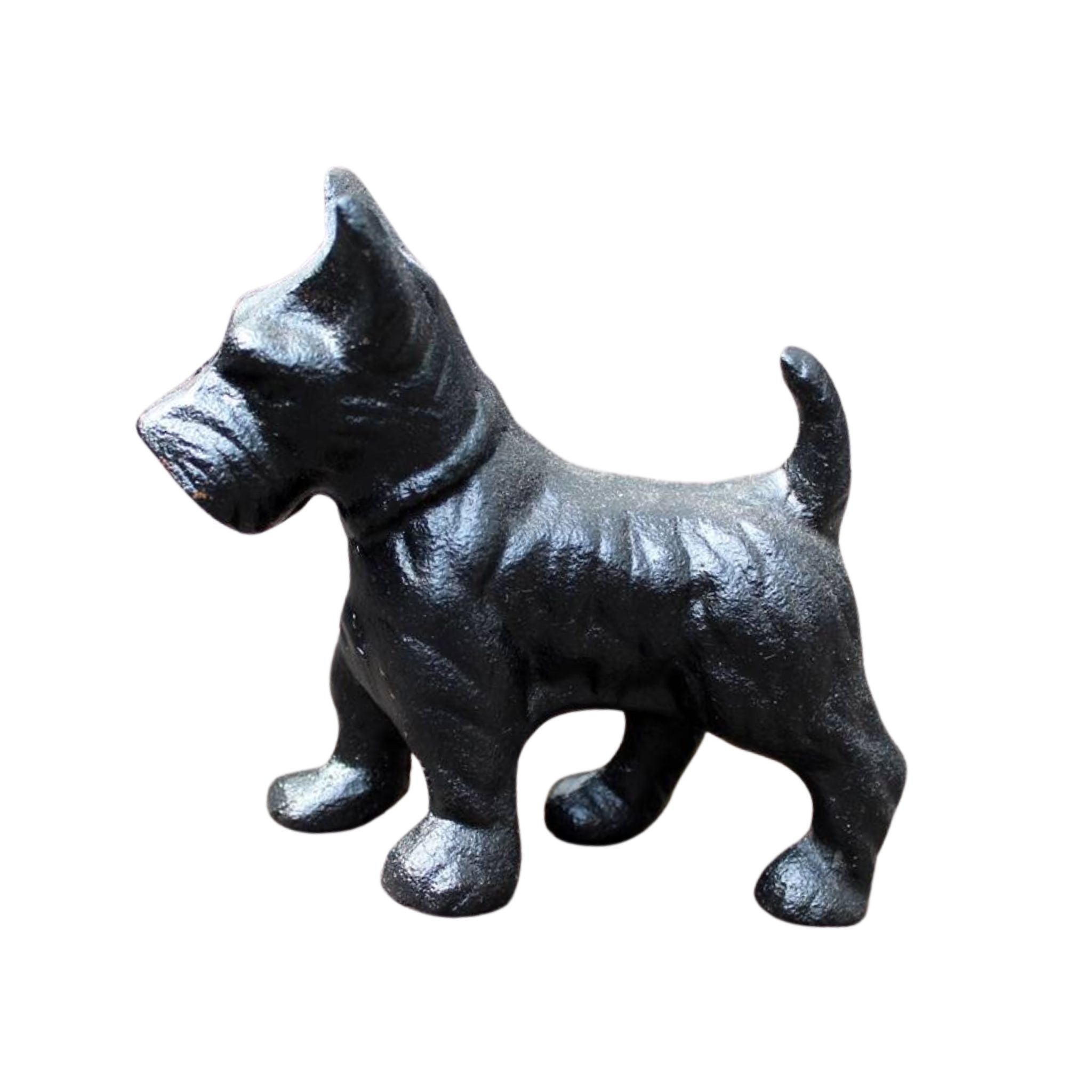 Dekofigur Hund antikschwarz