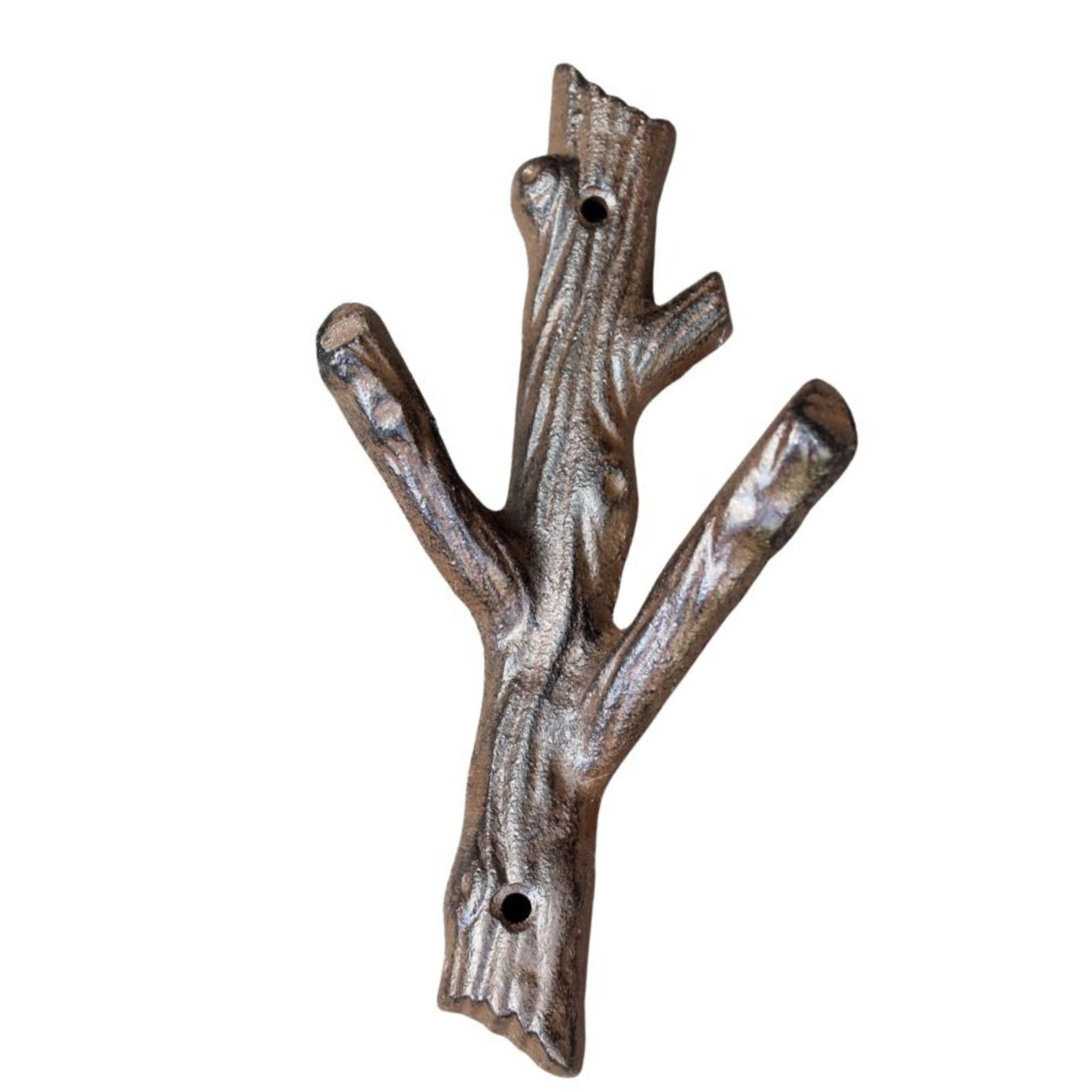 Wandhaken Baumstamm Gusseisen