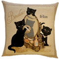 Gobelin Kissen Verspielte Katzen Dekokissen