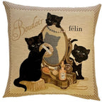 Gobelin Kissen Verspielte Katzen Dekokissen