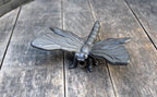 Gartenfigur Libelle Gusseisen antikbraun