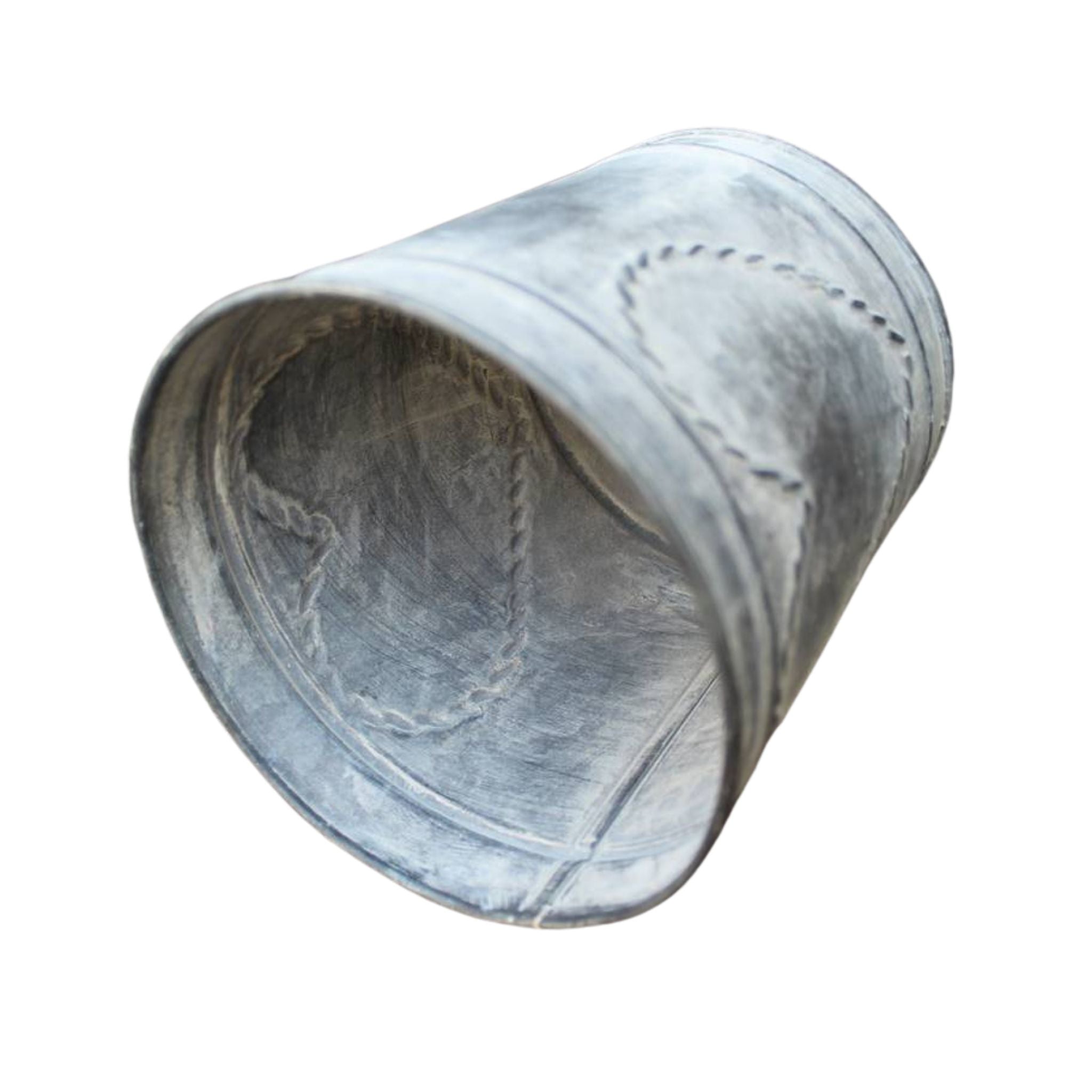 Blumentopf Metall Zink Herz Landhaus-Stil 11,5cm