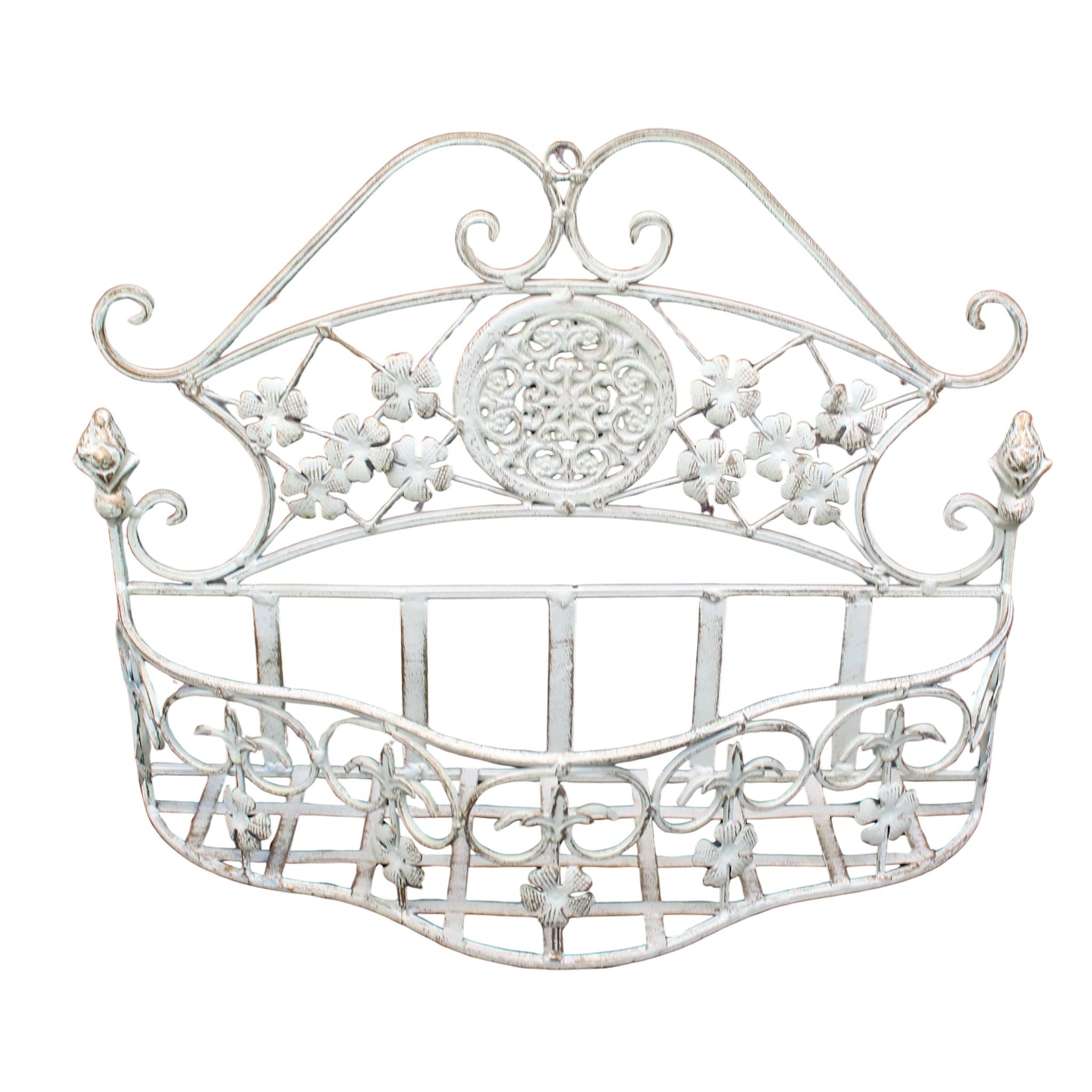 Wandkorb Blumenkorb Shabby Chic Hängeregal B36cm