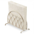 Serviettenhalter Shabby Chic Weiß aus Metall