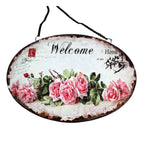 Shabby Blechschild Welcome Willkommen Vintage
