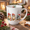 Porzellan Tasse Eulen Weihnachten 0,4 L