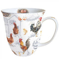 Porzellan Tasse Hühnerfarm Landhaus 0,4L