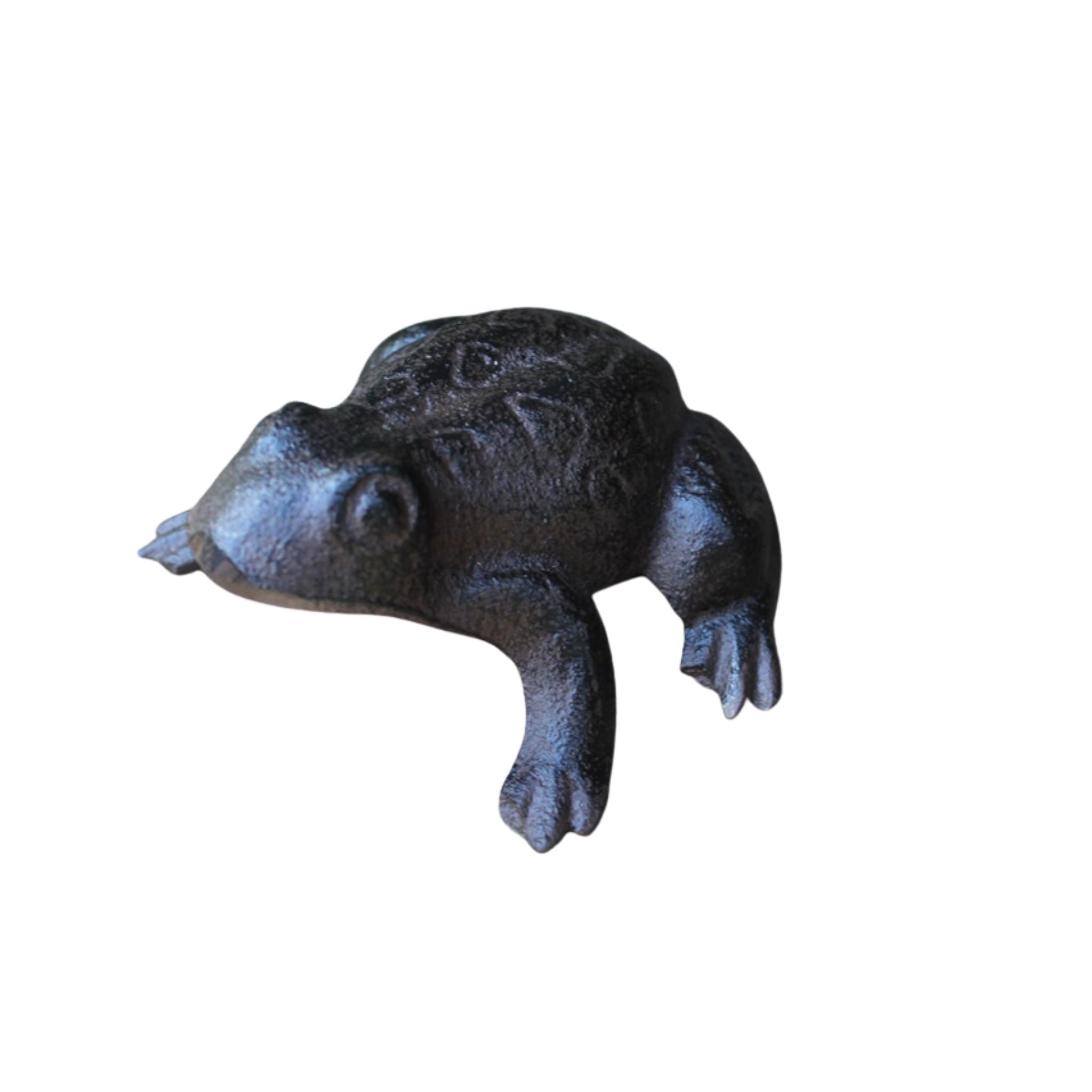 Gartenfigur Frosch Gusseisen