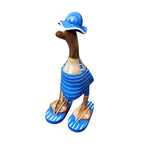 Dekofigur Ente im Herren Retro Badeanzug 26,5cm