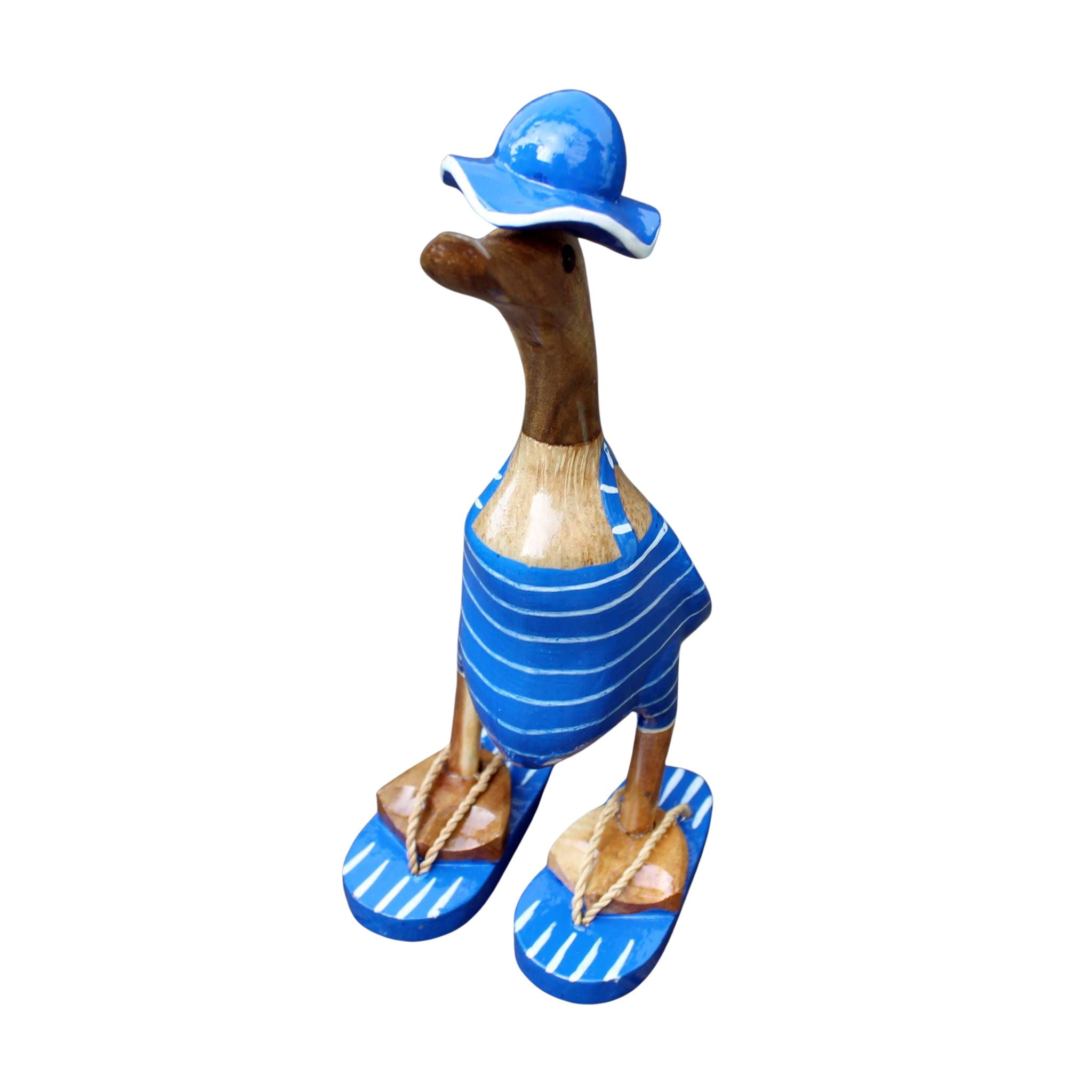 Dekofigur Ente im Herren Retro Badeanzug 26,5cm