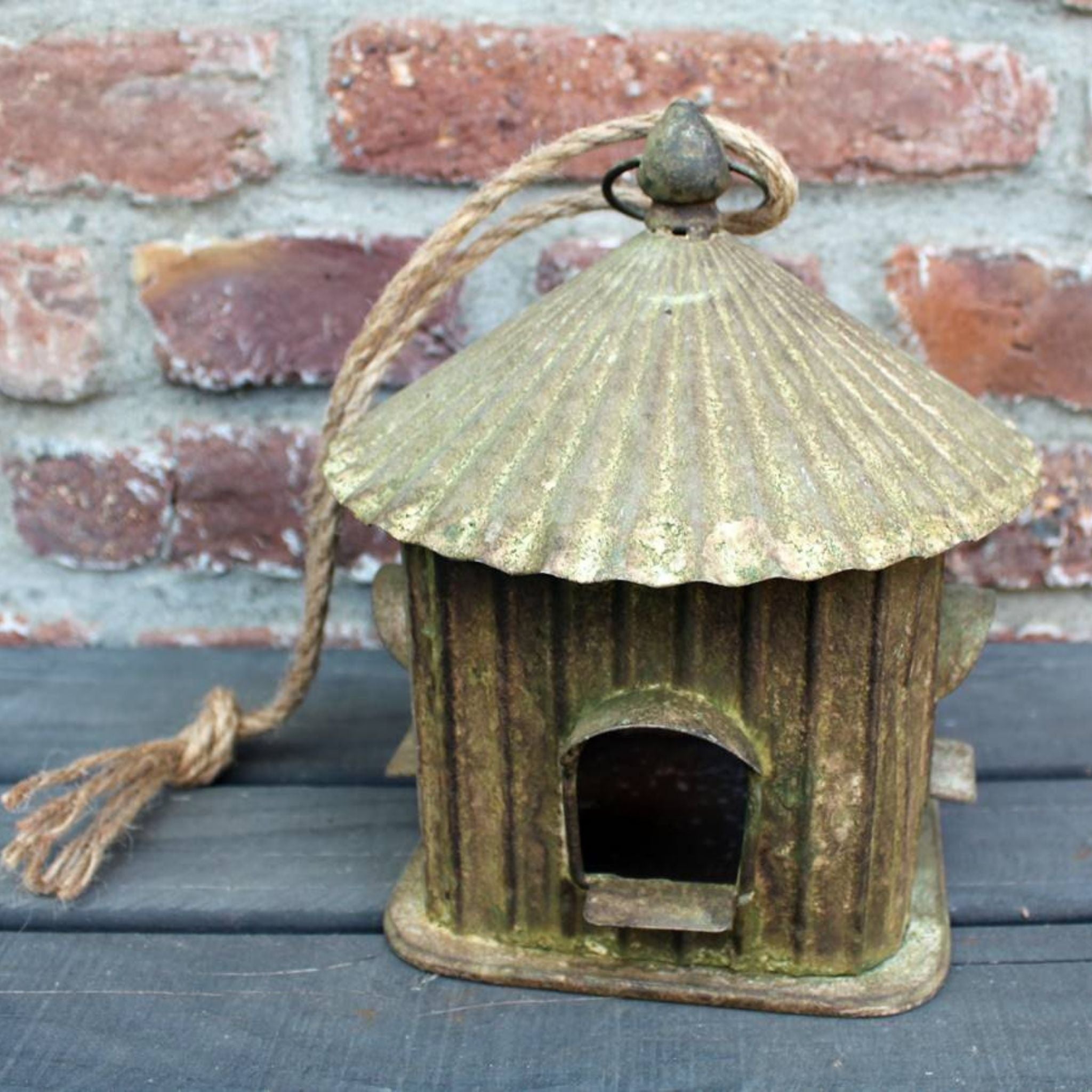 Vogelfutterhaus antikgrün