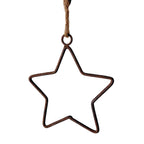 Roststern zum Aufhängen Weihnachtsdeko 10 cm
