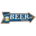 Blechschild Bier groß Dekoschild L 50 cm Wanddeko Gartendeko