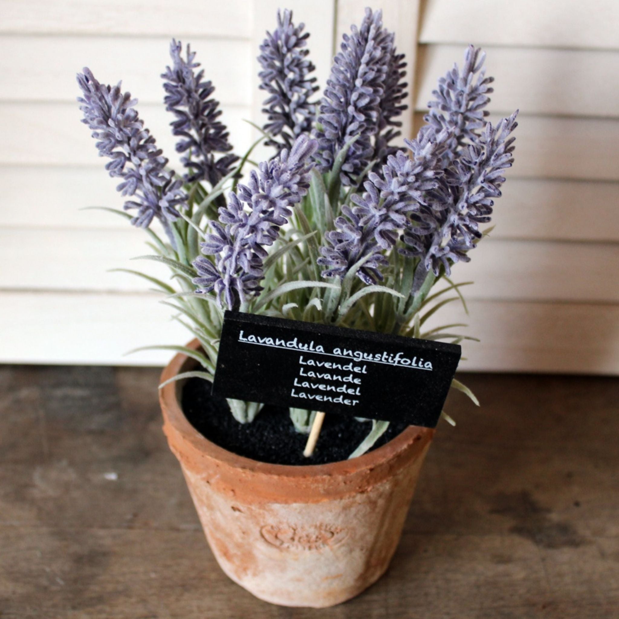 Kunstpflanze Lavendel im AT Topf Tischdeko Landhausstil
