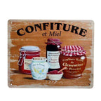 Shabby Blechschild Marmelade & Honig Retro 25x20cm