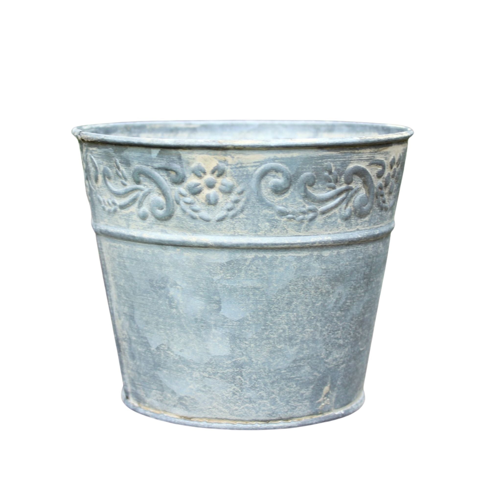 Blumentopf Pflanzgefäß Zink