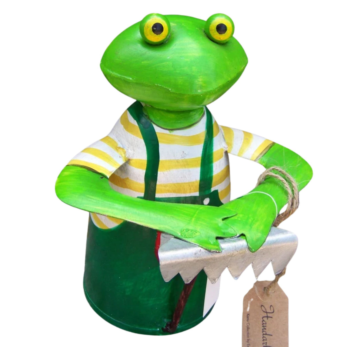 Zaunhocker Frosch mit Rechen