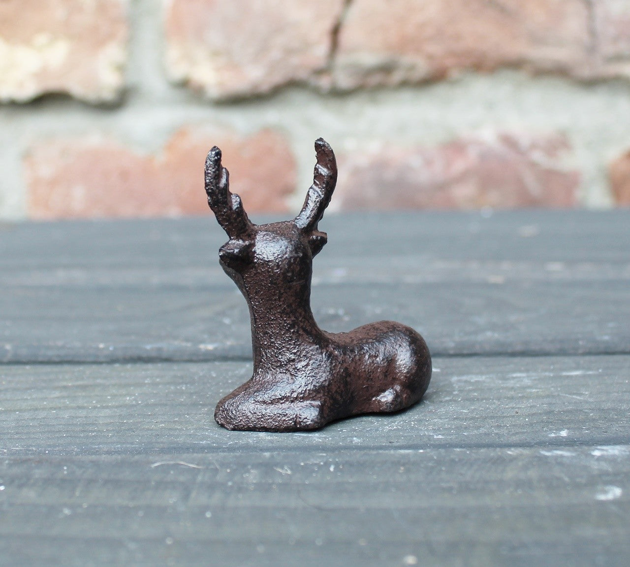 Dekofigur Mini Hirsch Gusseisen