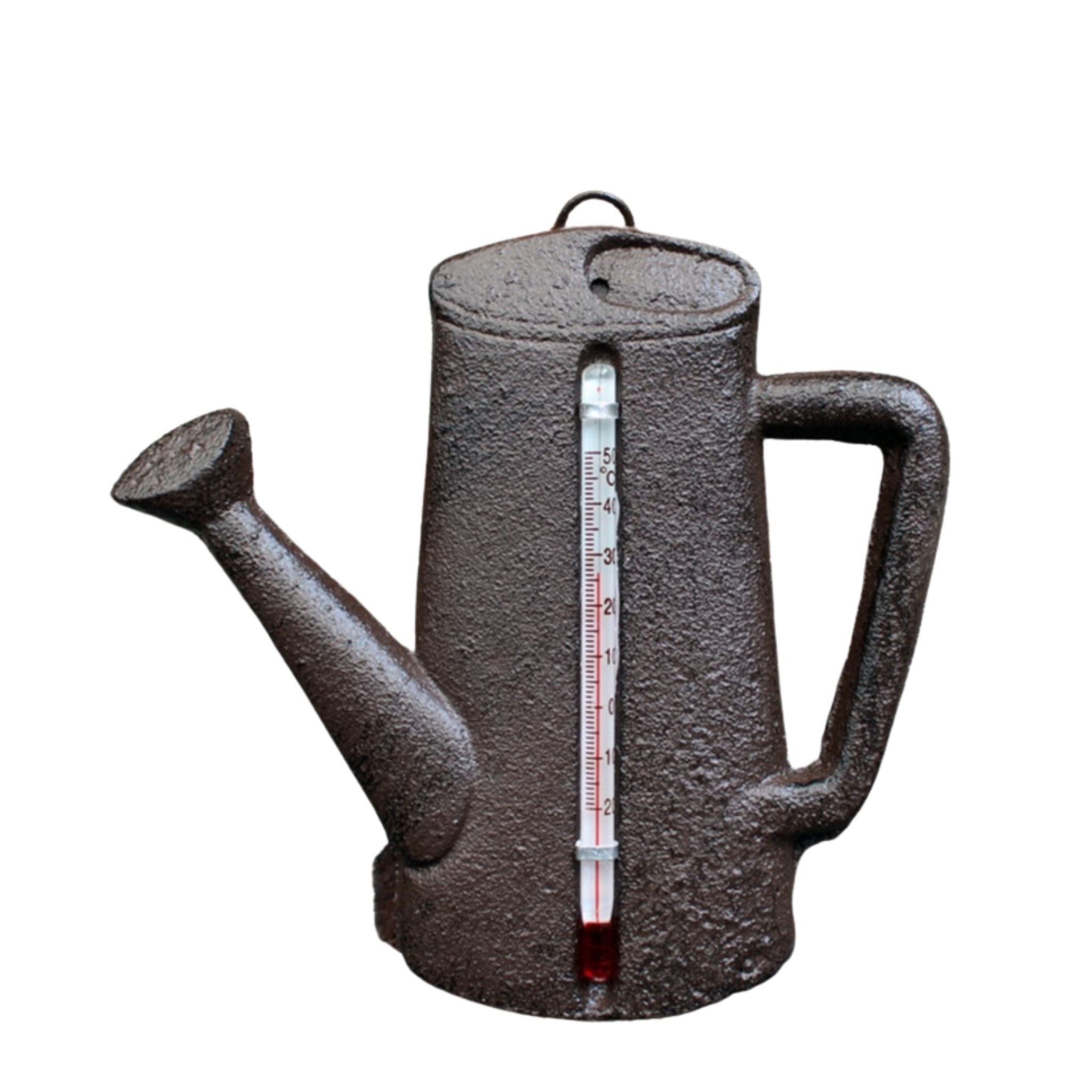 Garten Thermometer Gießkanne Gusseisen Gartendeko Landhausstil