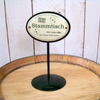Tischständer Stammtisch Emaille Kartenrunde 20 cm