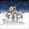 20 Servietten Schneemann Trio
