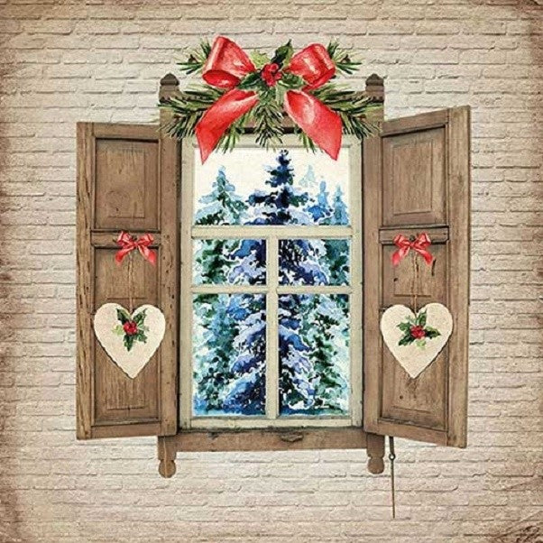 20 Servietten Winter Landhausstil