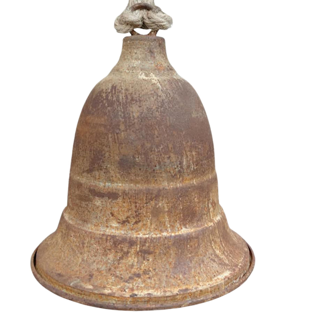 Dekoglocke Rost mit Kordel 17 cm
