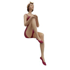 Kantenhocker Dekofigur Badefrau Retro Pin-up 31 cm