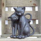 Dekofigur Katzenpaar Katzenfigur H17cm