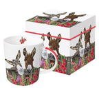 Tasse Henkelbecher Esel Porzellan inkl. Geschenkbox